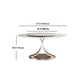 Glam Sintered Stone Dining Table Round Dinner Room Table for Dining Room Clearhalo 'Dining Tables & Seating' 'Dining Tables' 'dining_table' 'furn' 'furn_dining_table' 'Furniture' 'furniture_dining_table' 'Kitchen & Dining Furniture' 'kitchen' 'kitchen_dining_table' 5032770