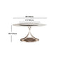 Glam Sintered Stone Dining Table Round Dinner Room Table for Dining Room Clearhalo 'Dining Tables & Seating' 'Dining Tables' 'dining_table' 'furn' 'furn_dining_table' 'Furniture' 'furniture_dining_table' 'Kitchen & Dining Furniture' 'kitchen' 'kitchen_dining_table' 5032772