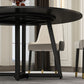 Modern Round Standard Height Dining Table Stone Double Pedestal Dining Table Clearhalo 'Dining Tables & Seating' 'Dining Tables' 'dining_table' 'furn' 'furn_dining_table' 'Furniture' 'furniture_dining_table' 'Kitchen & Dining Furniture' 'kitchen' 'kitchen_dining_table' 5032781