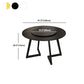 Modern Round Standard Height Dining Table Stone Double Pedestal Dining Table Clearhalo 'Dining Tables & Seating' 'Dining Tables' 'dining_table' 'furn' 'furn_dining_table' 'Furniture' 'furniture_dining_table' 'Kitchen & Dining Furniture' 'kitchen' 'kitchen_dining_table' 5032788