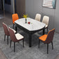 Modern Round Pedestal Dining Table Matte Finish Solid Wood Extendable Dining Table Textured White 59.1"L x 59.1"W x 29.9"H Without Chairs Clearhalo 'Dining Tables & Seating' 'Dining Tables' 'dining_table' 'furn' 'furn_dining_table' 'Furniture' 'furniture_dining_table' 'Kitchen & Dining Furniture' 'kitchen' 'kitchen_dining_table' 5032795