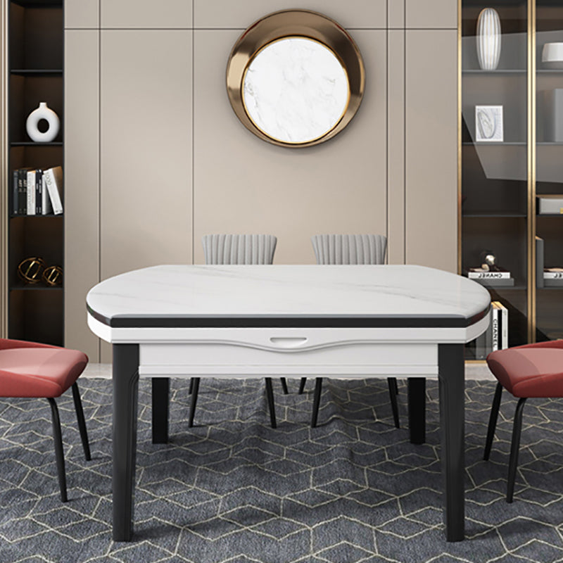 Modern Round Pedestal Dining Table Matte Finish Solid Wood Extendable Dining Table Clearhalo 'Dining Tables & Seating' 'Dining Tables' 'dining_table' 'furn' 'furn_dining_table' 'Furniture' 'furniture_dining_table' 'Kitchen & Dining Furniture' 'kitchen' 'kitchen_dining_table' 5032804