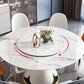 Metal Glam Style Round Dining Table Sintered Stone Top Table for Dining Room Clearhalo 'Dining Tables & Seating' 'Dining Tables' 'dining_table' 'furn' 'furn_dining_table' 'Furniture' 'furniture_dining_table' 'Kitchen & Dining Furniture' 'kitchen' 'kitchen_dining_table' 5032905