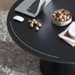 Metal Modern Style Round Dining Table Sintered Stone Top Table for Dining Room Clearhalo 'Dining Tables & Seating' 'Dining Tables' 'dining_table' 'furn' 'furn_dining_table' 'Furniture' 'furniture_dining_table' 'Kitchen & Dining Furniture' 'kitchen' 'kitchen_dining_table' 5032919