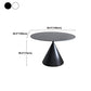 Metal Modern Style Round Dining Table Sintered Stone Top Table for Dining Room Clearhalo 'Dining Tables & Seating' 'Dining Tables' 'dining_table' 'furn' 'furn_dining_table' 'Furniture' 'furniture_dining_table' 'Kitchen & Dining Furniture' 'kitchen' 'kitchen_dining_table' 5032922