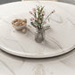 Nordic Glam Dining Round Table Dining Sintered Stone Table for Restaurant with Metal Legs Clearhalo 'Dining Tables & Seating' 'Dining Tables' 'dining_table' 'furn' 'furn_dining_table' 'Furniture' 'furniture_dining_table' 'Kitchen & Dining Furniture' 'kitchen' 'kitchen_dining_table' 5032965