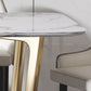Luxury Marble Top Dining Table Rectangle Indoor Table with Trestle Base Clearhalo 'Dining Tables & Seating' 'Dining Tables' 'dining_table' 'furn' 'furn_dining_table' 'Furniture' 'furniture_dining_table' 'Kitchen & Dining Furniture' 'kitchen' 'kitchen_dining_table' 5032975