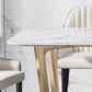 Luxury Marble Top Dining Table Rectangle Indoor Table with Trestle Base Clearhalo 'Dining Tables & Seating' 'Dining Tables' 'dining_table' 'furn' 'furn_dining_table' 'Furniture' 'furniture_dining_table' 'Kitchen & Dining Furniture' 'kitchen' 'kitchen_dining_table' 5032978