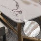 Luxury Marble Top Dining Table Rectangle Indoor Table with Trestle Base Clearhalo 'Dining Tables & Seating' 'Dining Tables' 'dining_table' 'furn' 'furn_dining_table' 'Furniture' 'furniture_dining_table' 'Kitchen & Dining Furniture' 'kitchen' 'kitchen_dining_table' 5032979