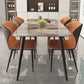 Industrial Grey Table for Restaurant Rectangle Dining Table with Metal 4 Legs Clearhalo 'Dining Tables & Seating' 'Dining Tables' 'dining_table' 'furn' 'furn_dining_table' 'Furniture' 'furniture_dining_table' 'Kitchen & Dining Furniture' 'kitchen' 'kitchen_dining_table' 5033012