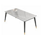 Industrial White Table for Restaurant Rectangle Dining Table with Metal 4 Legs Clearhalo 'Dining Tables & Seating' 'Dining Tables' 'dining_table' 'furn' 'furn_dining_table' 'Furniture' 'furniture_dining_table' 'Kitchen & Dining Furniture' 'kitchen' 'kitchen_dining_table' 5033022
