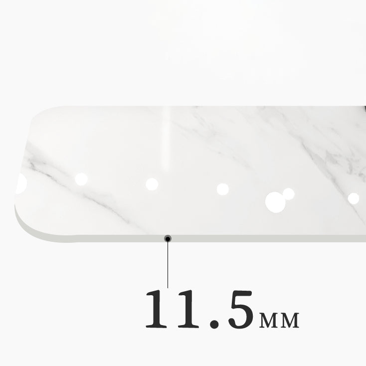 Industrial White Table for Restaurant Rectangle Dining Table with Metal 4 Legs Clearhalo 'Dining Tables & Seating' 'Dining Tables' 'dining_table' 'furn' 'furn_dining_table' 'Furniture' 'furniture_dining_table' 'Kitchen & Dining Furniture' 'kitchen' 'kitchen_dining_table' 5033023