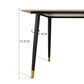 Industrial White Table for Restaurant Rectangle Dining Table with Metal 4 Legs Clearhalo 'Dining Tables & Seating' 'Dining Tables' 'dining_table' 'furn' 'furn_dining_table' 'Furniture' 'furniture_dining_table' 'Kitchen & Dining Furniture' 'kitchen' 'kitchen_dining_table' 5033024