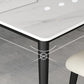 Industrial White Table for Restaurant Rectangle Dining Table with Metal 4 Legs Clearhalo 'Dining Tables & Seating' 'Dining Tables' 'dining_table' 'furn' 'furn_dining_table' 'Furniture' 'furniture_dining_table' 'Kitchen & Dining Furniture' 'kitchen' 'kitchen_dining_table' 5033025