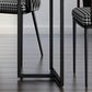 Industrial Black Table for Restaurant Rectangle Dining Table with Double Pedestal Clearhalo 'Dining Tables & Seating' 'Dining Tables' 'dining_table' 'furn' 'furn_dining_table' 'Furniture' 'furniture_dining_table' 'Kitchen & Dining Furniture' 'kitchen' 'kitchen_dining_table' 5033057