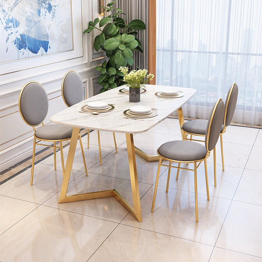 Glam Style Side Chair Upholstered King Louis Back Armless Dining Chair Clearhalo 'Dining Chairs' 'Dining Tables & Seating' 'dining_chair' 'furn' 'furn_dining_chair' 'Furniture' 'furniture_dining_chair' 'Kitchen & Dining Furniture' 5033076