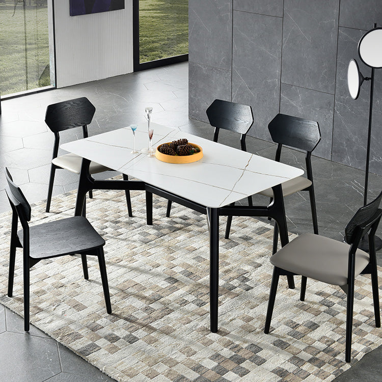 Armless Dining Room Chairs Modern Solid Wood Side Chairs for Dining Room Clearhalo 'Dining Chairs' 'Dining Tables & Seating' 'dining_chair' 'furn' 'furn_dining_chair' 'Furniture' 'furniture_dining_chair' 'Kitchen & Dining Furniture' 5033126