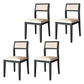 Dining Room Side Chairs Modern Solid Wood Kitchen Chair for Home Black 4 Piece Set Clearhalo 'Dining Chairs' 'Dining Tables & Seating' 'dining_chair' 'furn' 'furn_dining_chair' 'Furniture' 'furniture_dining_chair' 'Kitchen & Dining Furniture' 5033131