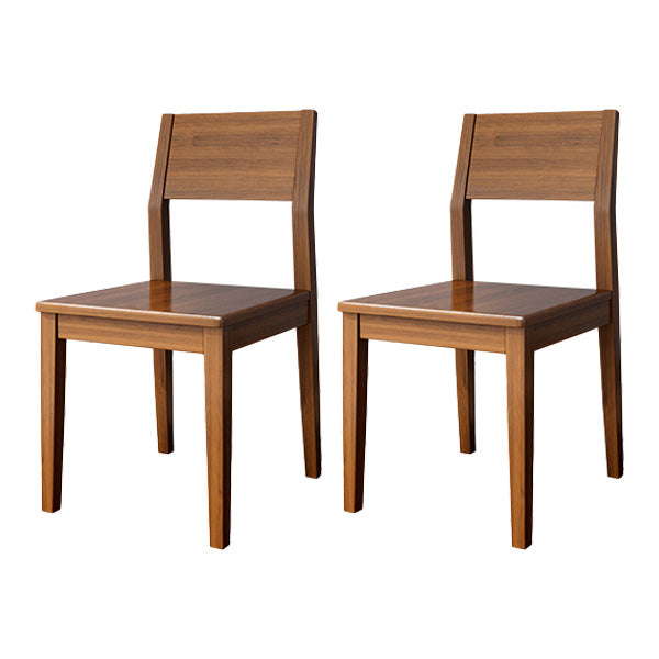 Dining Room Side Chairs Modern Solid Wood Kitchen Chair for Home Walnut 2 Piece Set Clearhalo 'Dining Chairs' 'Dining Tables & Seating' 'dining_chair' 'furn' 'furn_dining_chair' 'Furniture' 'furniture_dining_chair' 'Kitchen & Dining Furniture' 5033134