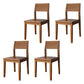 Dining Room Side Chairs Modern Solid Wood Kitchen Chair for Home Walnut 4 Piece Set Clearhalo 'Dining Chairs' 'Dining Tables & Seating' 'dining_chair' 'furn' 'furn_dining_chair' 'Furniture' 'furniture_dining_chair' 'Kitchen & Dining Furniture' 5033135