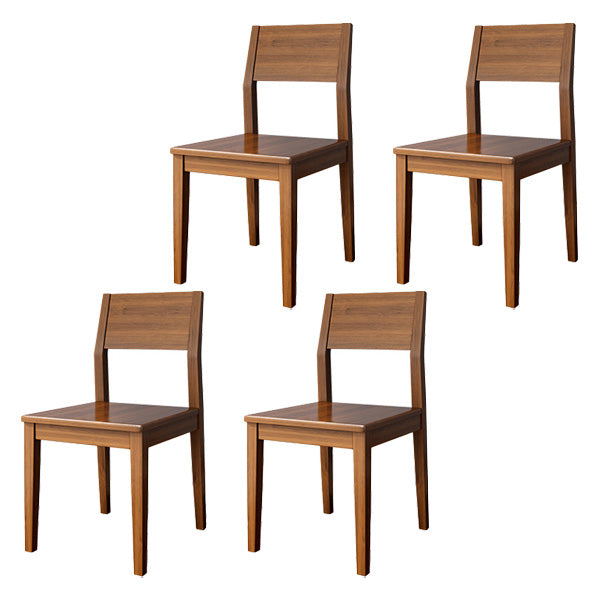 Dining Room Side Chairs Modern Solid Wood Kitchen Chair for Home Walnut 4 Piece Set Clearhalo 'Dining Chairs' 'Dining Tables & Seating' 'dining_chair' 'furn' 'furn_dining_chair' 'Furniture' 'furniture_dining_chair' 'Kitchen & Dining Furniture' 5033135