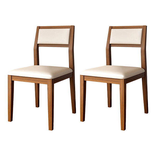 Dining Room Side Chairs Modern Solid Wood Kitchen Chair for Home Brown 2 Piece Set Clearhalo 'Dining Chairs' 'Dining Tables & Seating' 'dining_chair' 'furn' 'furn_dining_chair' 'Furniture' 'furniture_dining_chair' 'Kitchen & Dining Furniture' 5033137