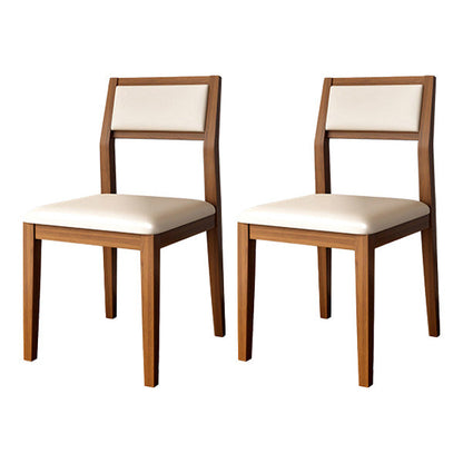 Dining Room Side Chairs Modern Solid Wood Kitchen Chair for Home Brown 2 Piece Set Clearhalo 'Dining Chairs' 'Dining Tables & Seating' 'dining_chair' 'furn' 'furn_dining_chair' 'Furniture' 'furniture_dining_chair' 'Kitchen & Dining Furniture' 5033137