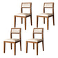 Dining Room Side Chairs Modern Solid Wood Kitchen Chair for Home Brown 4 Piece Set Clearhalo 'Dining Chairs' 'Dining Tables & Seating' 'dining_chair' 'furn' 'furn_dining_chair' 'Furniture' 'furniture_dining_chair' 'Kitchen & Dining Furniture' 5033139