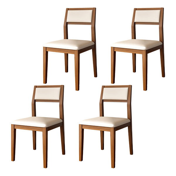 Dining Room Side Chairs Modern Solid Wood Kitchen Chair for Home Brown 4 Piece Set Clearhalo 'Dining Chairs' 'Dining Tables & Seating' 'dining_chair' 'furn' 'furn_dining_chair' 'Furniture' 'furniture_dining_chair' 'Kitchen & Dining Furniture' 5033139