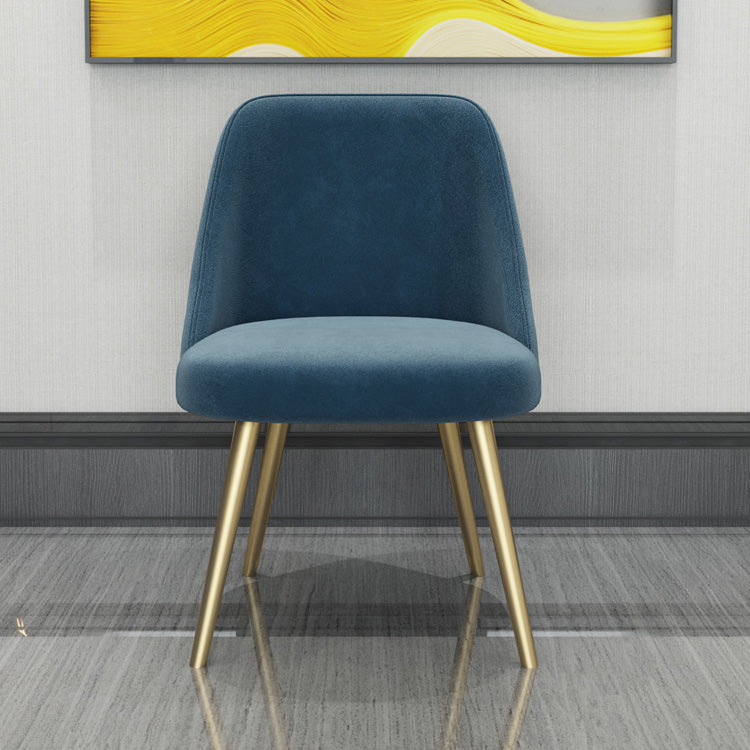 Glam Style Side Chair Upholstered Armless Dining Chair for Dining Room Clearhalo 'Dining Chairs' 'Dining Tables & Seating' 'dining_chair' 'furn' 'furn_dining_chair' 'Furniture' 'furniture_dining_chair' 'Kitchen & Dining Furniture' 5033149