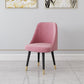 Glam Style Side Chair Upholstered Armless Dining Chair for Dining Room Pink Black 1 Piece Clearhalo 'Dining Chairs' 'Dining Tables & Seating' 'dining_chair' 'furn' 'furn_dining_chair' 'Furniture' 'furniture_dining_chair' 'Kitchen & Dining Furniture' 5033159