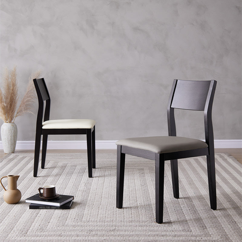 Armless Kitchen Chairs Modern Solid Wood Side Chairs for Dining Room Clearhalo 'Dining Chairs' 'Dining Tables & Seating' 'dining_chair' 'furn' 'furn_dining_chair' 'Furniture' 'furniture_dining_chair' 'Kitchen & Dining Furniture' 5033192