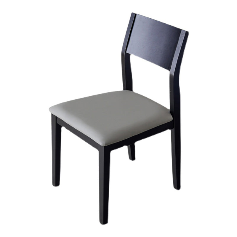 Armless Kitchen Chairs Modern Solid Wood Side Chairs for Dining Room Clearhalo 'Dining Chairs' 'Dining Tables & Seating' 'dining_chair' 'furn' 'furn_dining_chair' 'Furniture' 'furniture_dining_chair' 'Kitchen & Dining Furniture' 5033199