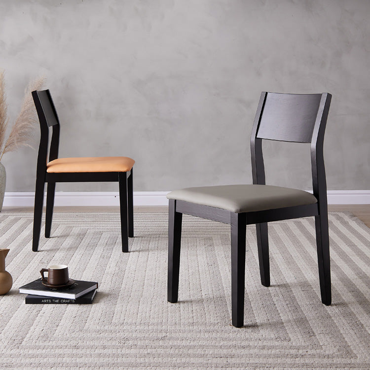 Armless Kitchen Chairs Modern Solid Wood Side Chairs for Dining Room Clearhalo 'Dining Chairs' 'Dining Tables & Seating' 'dining_chair' 'furn' 'furn_dining_chair' 'Furniture' 'furniture_dining_chair' 'Kitchen & Dining Furniture' 5033208