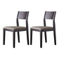 Armless Kitchen Chairs Modern Solid Wood Side Chairs for Dining Room Black Gray 2 Piece Set Clearhalo 'Dining Chairs' 'Dining Tables & Seating' 'dining_chair' 'furn' 'furn_dining_chair' 'Furniture' 'furniture_dining_chair' 'Kitchen & Dining Furniture' 5033213