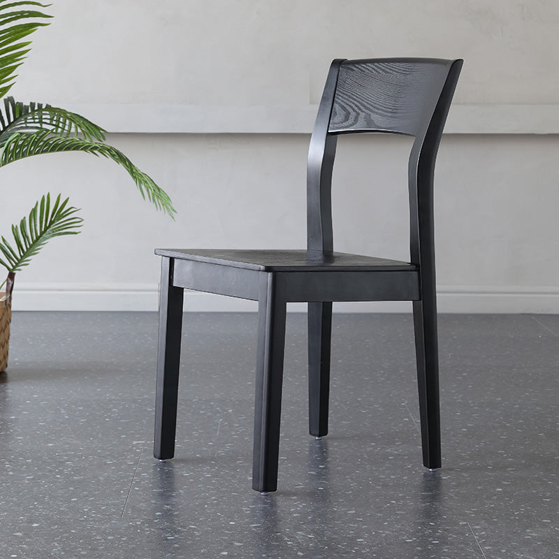 Armless Dining Chairs Modern Solid Wood Side Kitchen Chairs for Home Clearhalo 'Dining Chairs' 'Dining Tables & Seating' 'dining_chair' 'furn' 'furn_dining_chair' 'Furniture' 'furniture_dining_chair' 'Kitchen & Dining Furniture' 5033219