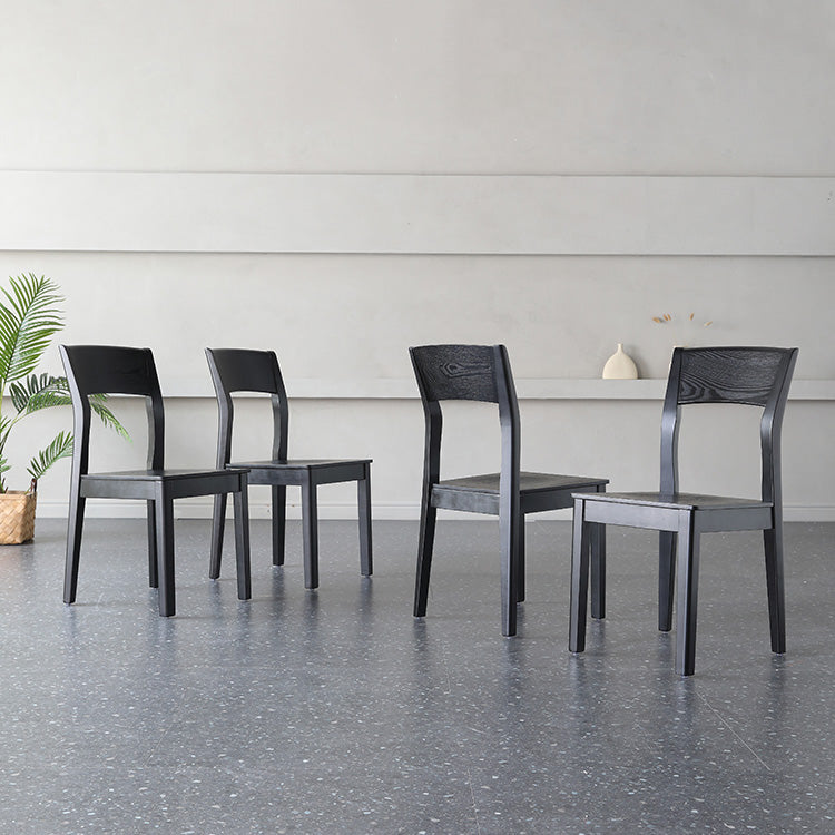 Armless Dining Chairs Modern Solid Wood Side Kitchen Chairs for Home Clearhalo 'Dining Chairs' 'Dining Tables & Seating' 'dining_chair' 'furn' 'furn_dining_chair' 'Furniture' 'furniture_dining_chair' 'Kitchen & Dining Furniture' 5033236