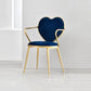 Glam Style Dining Room Chair Upholstered Dining Chair for Home Dark Blue 1 Piece Clearhalo 'Dining Chairs' 'Dining Tables & Seating' 'dining_chair' 'furn' 'furn_dining_chair' 'Furniture' 'furniture_dining_chair' 'Kitchen & Dining Furniture' 5033257