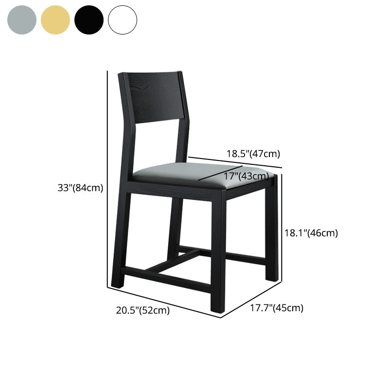 Contemporary Dining Room Dining Chairs Armless Solid Wood Kitchen Chairs Clearhalo 'Dining Chairs' 'Dining Tables & Seating' 'dining_chair' 'furn' 'furn_dining_chair' 'Furniture' 'furniture_dining_chair' 'Kitchen & Dining Furniture' 5033312