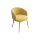 Glam 16.5" Wide Arm Chair Parsons Dining Chair for Dining Room Yellow Cotton 1 Piece Clearhalo 'Dining Chairs' 'Dining Tables & Seating' 'dining_chair' 'furn' 'furn_dining_chair' 'Furniture' 'furniture_dining_chair' 'Kitchen & Dining Furniture' 5033314