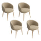 Glam 16.5" Wide Arm Chair Parsons Dining Chair for Dining Room Khaki Cotton 4 Piece Set Clearhalo 'Dining Chairs' 'Dining Tables & Seating' 'dining_chair' 'furn' 'furn_dining_chair' 'Furniture' 'furniture_dining_chair' 'Kitchen & Dining Furniture' 5033350