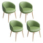 Glam 16.5" Wide Arm Chair Parsons Dining Chair for Dining Room Army Green Leather 4 Piece Set Clearhalo 'Dining Chairs' 'Dining Tables & Seating' 'dining_chair' 'furn' 'furn_dining_chair' 'Furniture' 'furniture_dining_chair' 'Kitchen & Dining Furniture' 5033353