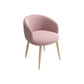 Glam 16.5" Wide Arm Chair Parsons Dining Chair for Dining Room Pink Velvet 1 Piece Clearhalo 'Dining Chairs' 'Dining Tables & Seating' 'dining_chair' 'furn' 'furn_dining_chair' 'Furniture' 'furniture_dining_chair' 'Kitchen & Dining Furniture' 5033354
