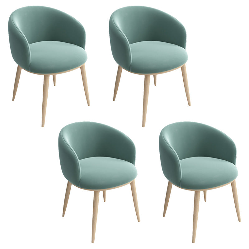 Glam 16.5" Wide Arm Chair Parsons Dining Chair for Dining Room Army Green Velvet 4 Piece Set Clearhalo 'Dining Chairs' 'Dining Tables & Seating' 'dining_chair' 'furn' 'furn_dining_chair' 'Furniture' 'furniture_dining_chair' 'Kitchen & Dining Furniture' 5033365