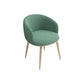 Glam 16.5" Wide Arm Chair Parsons Dining Chair for Dining Room Army Green Cotton 1 Piece Clearhalo 'Dining Chairs' 'Dining Tables & Seating' 'dining_chair' 'furn' 'furn_dining_chair' 'Furniture' 'furniture_dining_chair' 'Kitchen & Dining Furniture' 5033366