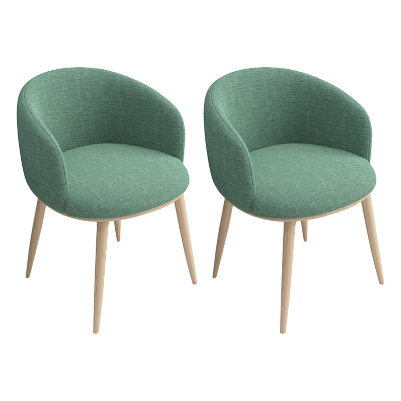 Glam 16.5" Wide Arm Chair Parsons Dining Chair for Dining Room Army Green Cotton 2 Piece Set Clearhalo 'Dining Chairs' 'Dining Tables & Seating' 'dining_chair' 'furn' 'furn_dining_chair' 'Furniture' 'furniture_dining_chair' 'Kitchen & Dining Furniture' 5033367