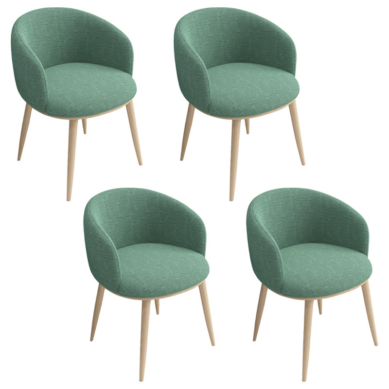 Glam 16.5" Wide Arm Chair Parsons Dining Chair for Dining Room Army Green Cotton 4 Piece Set Clearhalo 'Dining Chairs' 'Dining Tables & Seating' 'dining_chair' 'furn' 'furn_dining_chair' 'Furniture' 'furniture_dining_chair' 'Kitchen & Dining Furniture' 5033368