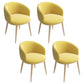 Glam 16.5" Wide Arm Chair Parsons Dining Chair for Dining Room Yellow Velvet 4 Piece Set Clearhalo 'Dining Chairs' 'Dining Tables & Seating' 'dining_chair' 'furn' 'furn_dining_chair' 'Furniture' 'furniture_dining_chair' 'Kitchen & Dining Furniture' 5033371