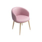 Glam 16.5" Wide Arm Chair Parsons Dining Chair for Dining Room Pink Leather 1 Piece Clearhalo 'Dining Chairs' 'Dining Tables & Seating' 'dining_chair' 'furn' 'furn_dining_chair' 'Furniture' 'furniture_dining_chair' 'Kitchen & Dining Furniture' 5033384