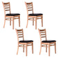 Modern Armless Dining Chairs Wooden Side Kitchen Chairs for Home Wood 4 Piece Set Clearhalo 'Dining Chairs' 'Dining Tables & Seating' 'dining_chair' 'furn' 'furn_dining_chair' 'Furniture' 'furniture_dining_chair' 'Kitchen & Dining Furniture' 5033401